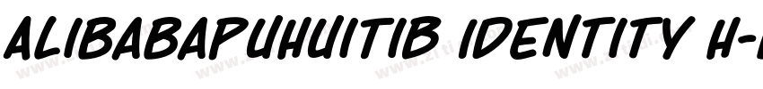 AlibabaPuHuiTiB Identity H字体转换